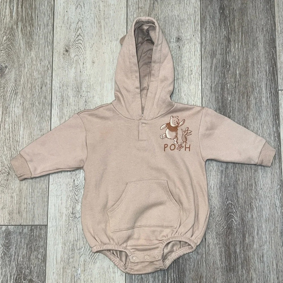 Baby Boys' Winnie the Pooh Sweatshirt Bodysuit - Picture 1 of 6